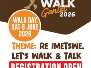 Lekker Bush Walk Gantsi 2026 official event poster