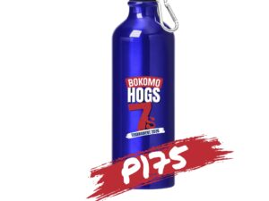 Bokomo Hogs 7s Tournament branded water bottle